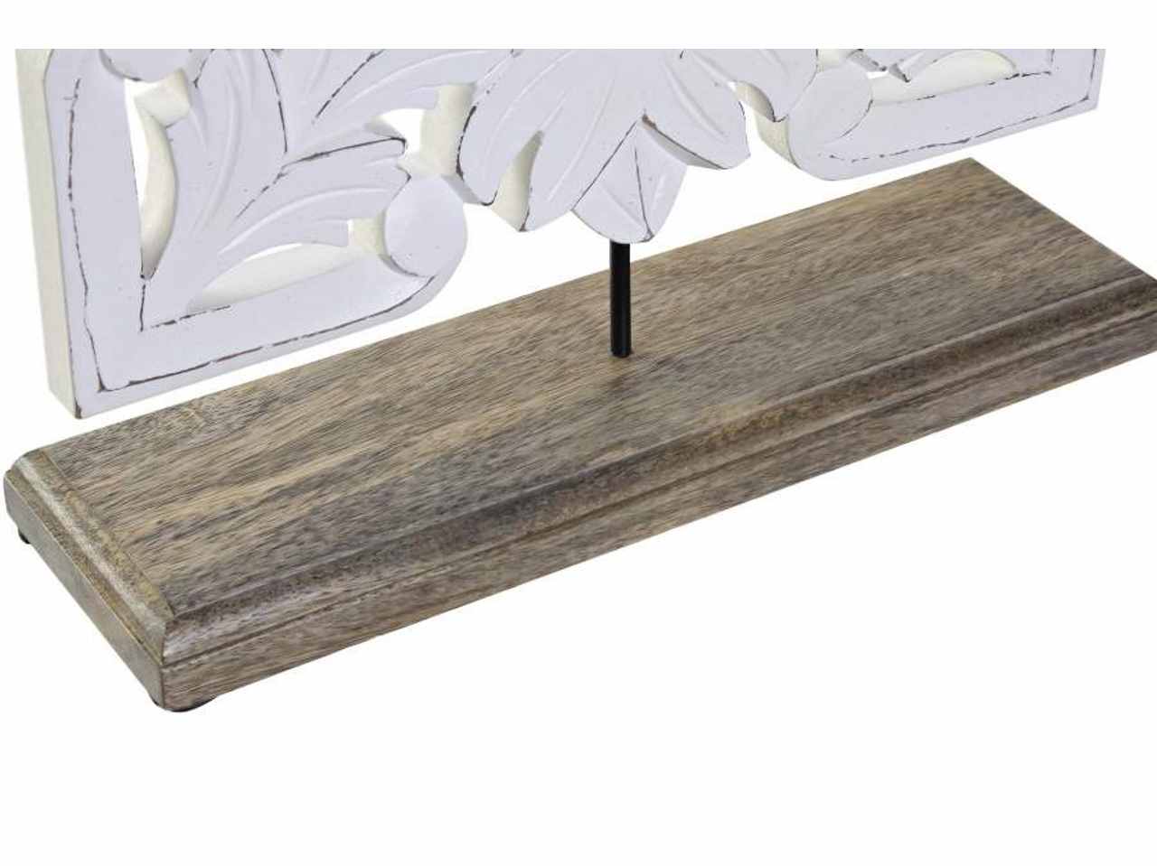 Centrotavola in mango metallo 30x9x36cm