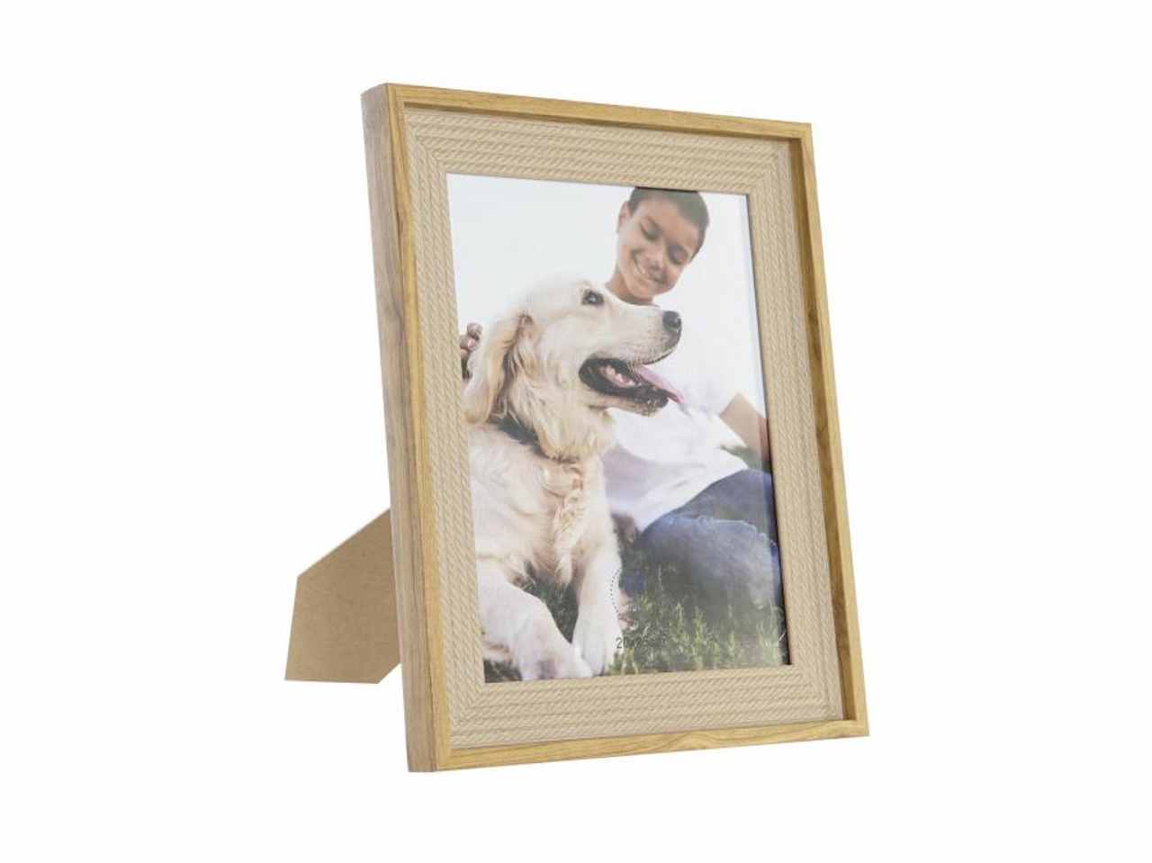 Cornice portafoto 20x25cm mdf 26,5x2x32cm naturale