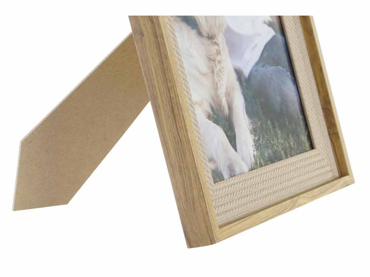 Cornice portafoto 20x25cm mdf 26,5x2x32cm naturale