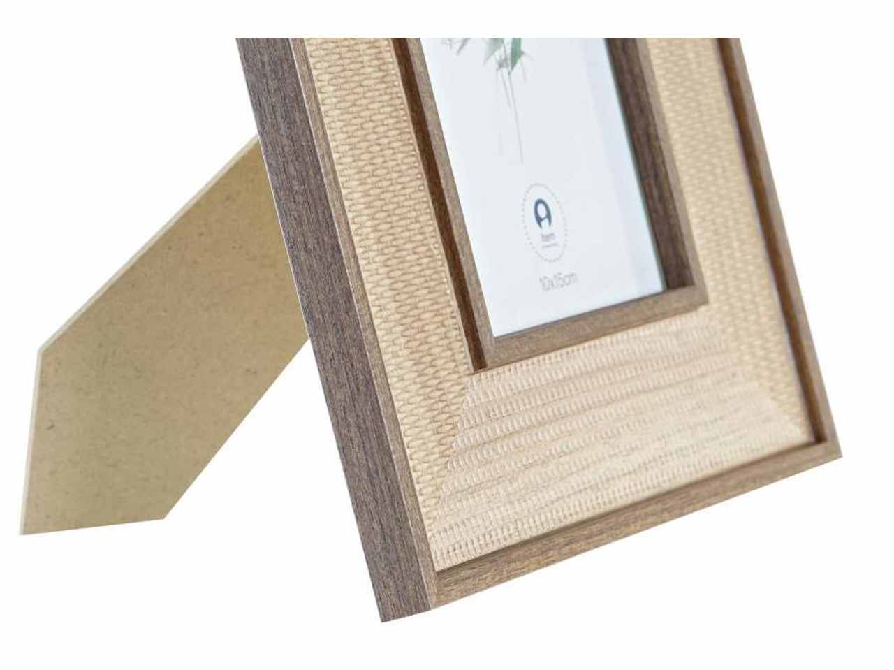 Cornice portafoto 10x15cm mdf 19x1,5x24cm naturale