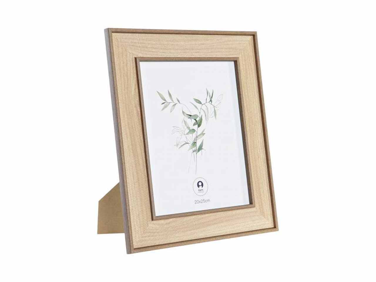 Cornice portafoto 20x25cm mdf 29x1,5x34cm naturale