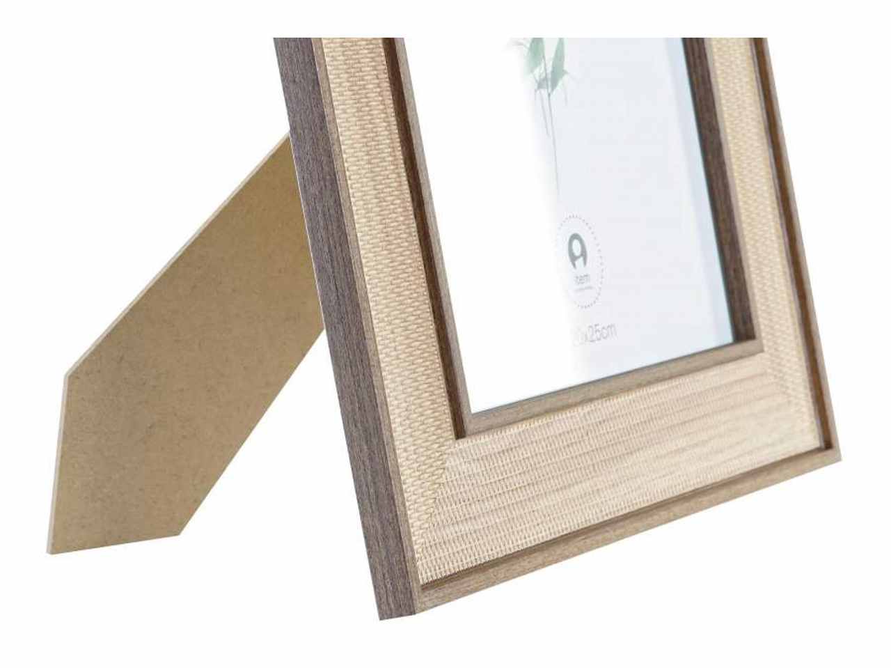 Cornice portafoto 20x25cm mdf 29x1,5x34cm naturale