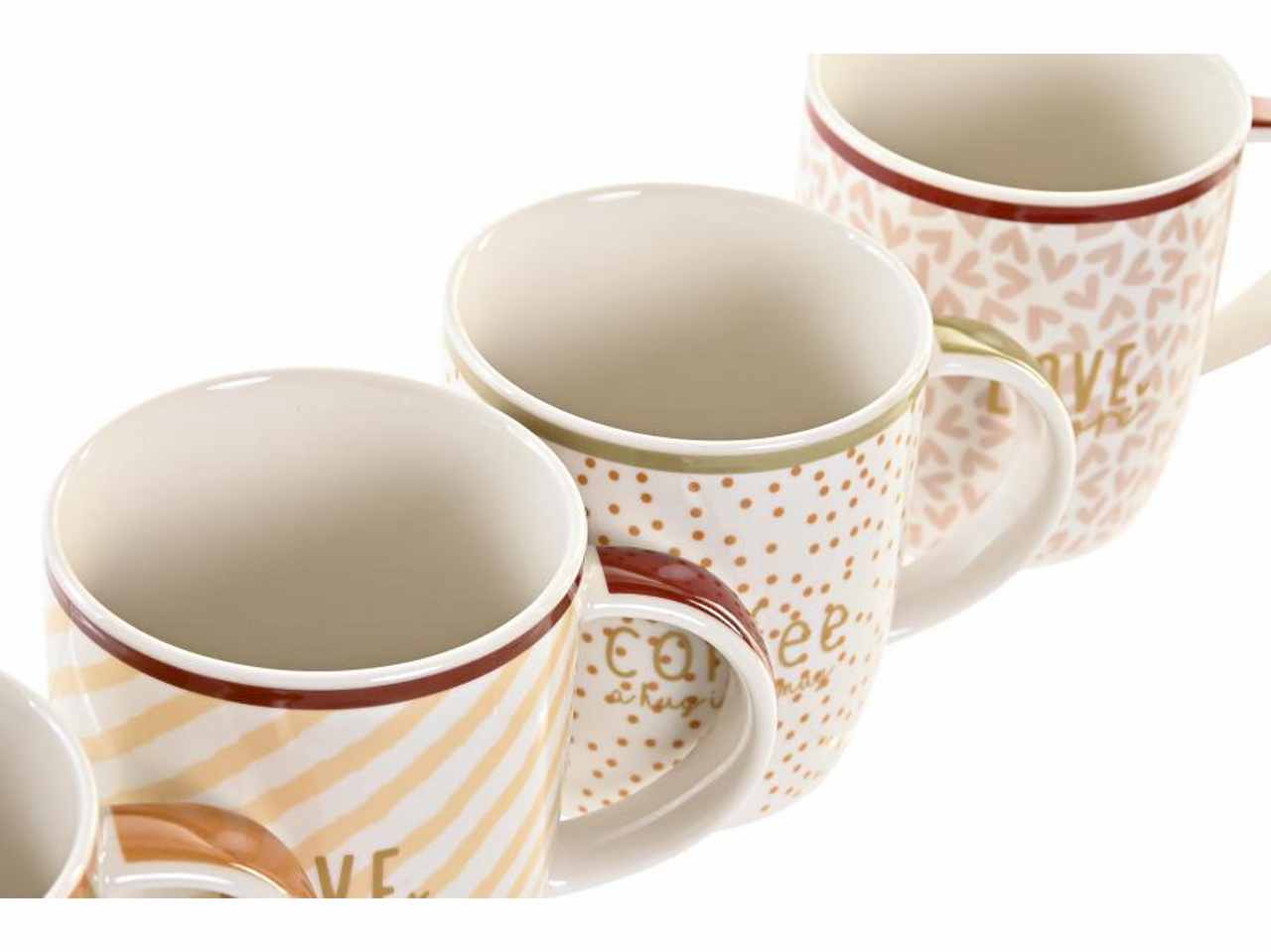 TAZZA in PORCELLANA 11,5X8,3X9,5cm 365ML 4 assortimenti
