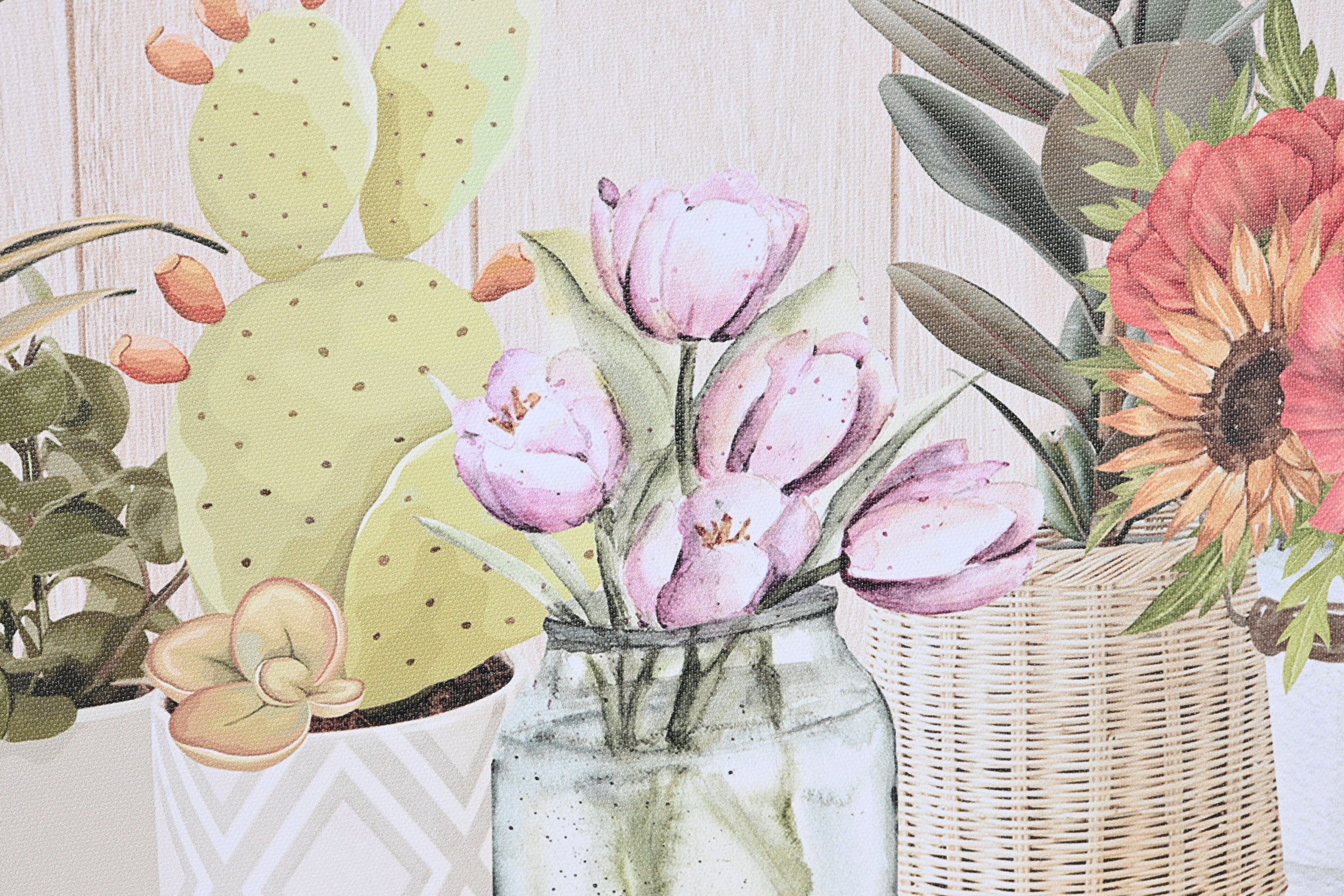 Quadro tela in mdf 50x1,8x40cm in 2 modelli assortiti