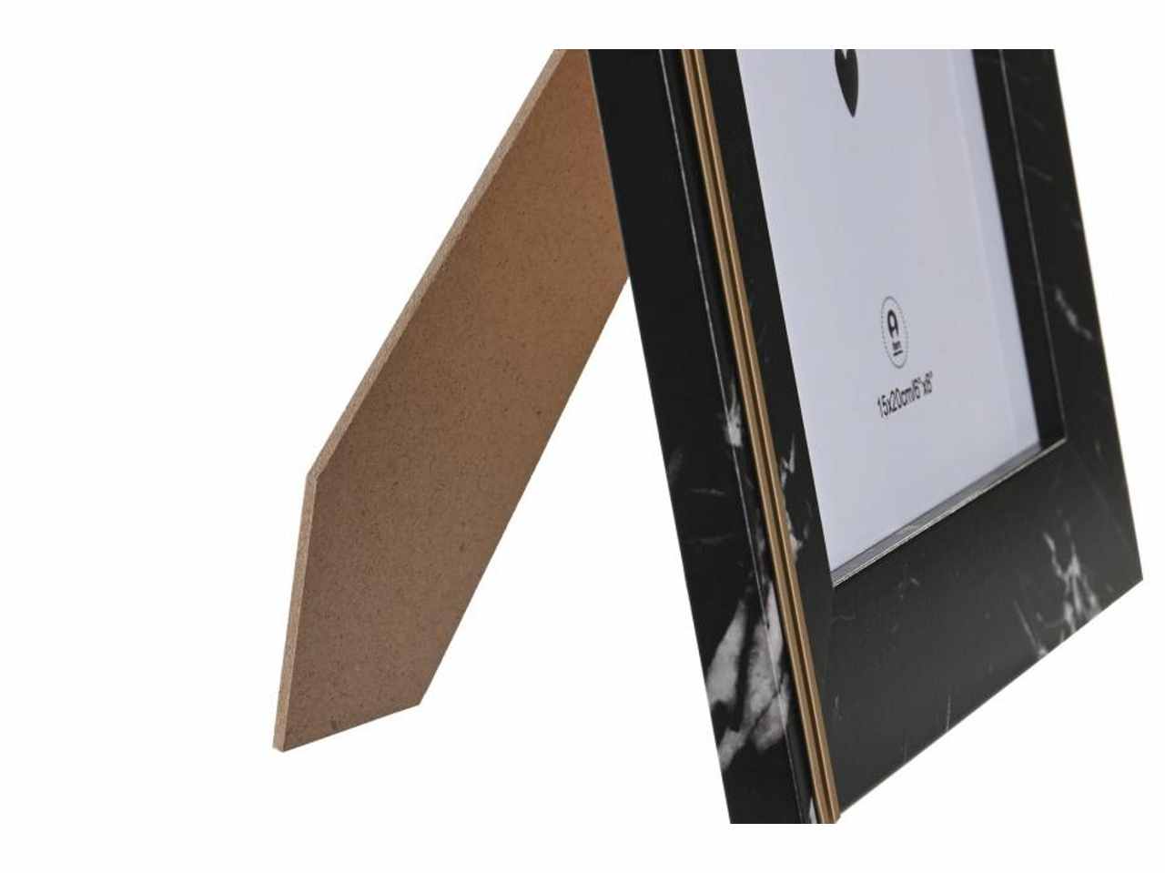 Cornice portafoto 15x20cm mdf metallo 20,8x1,5x25,8cm