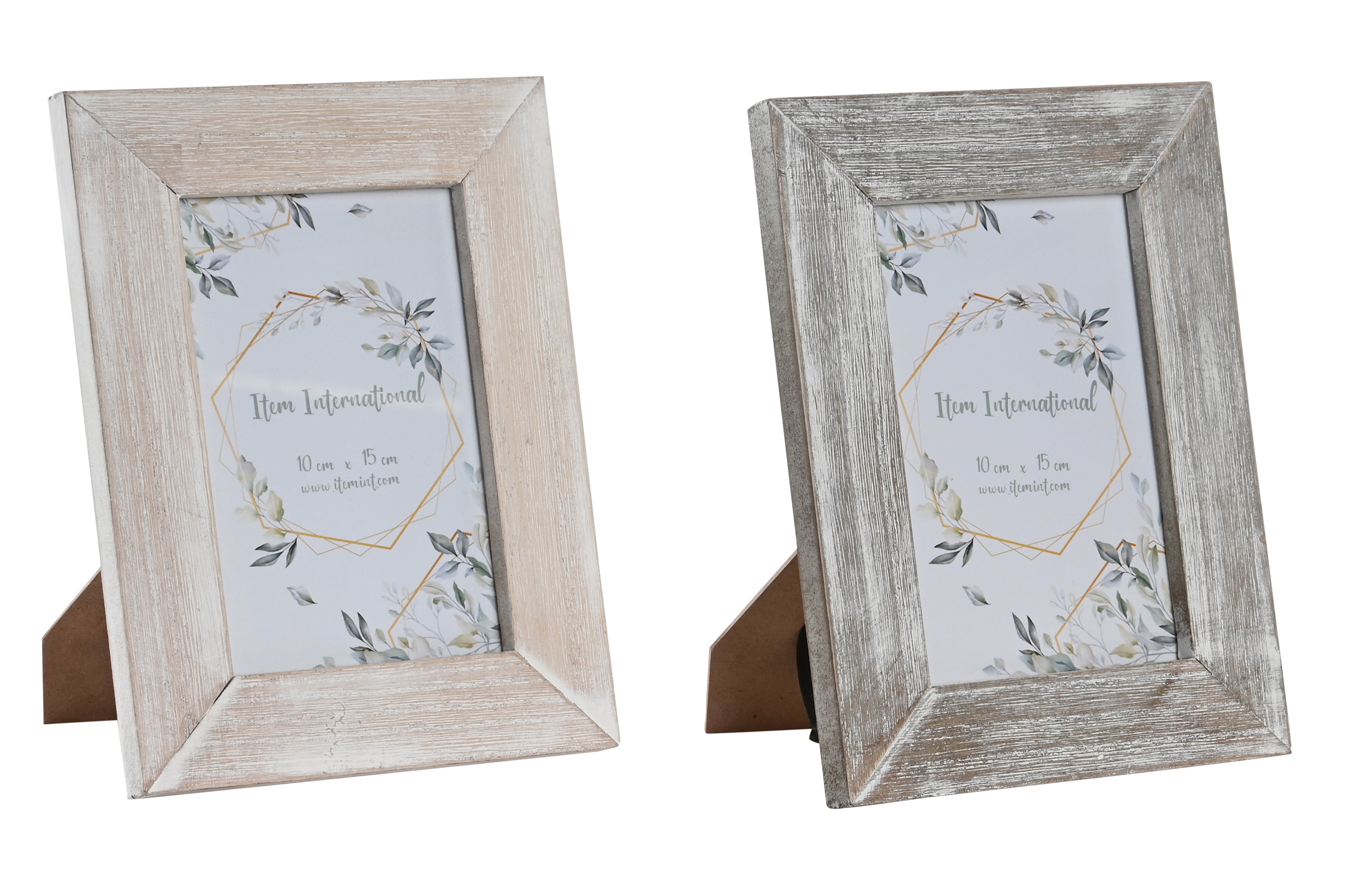 Cornice foto 10x15cm in mdf e cristallo 15x1,5x20cm in 2 modelli assortiti
