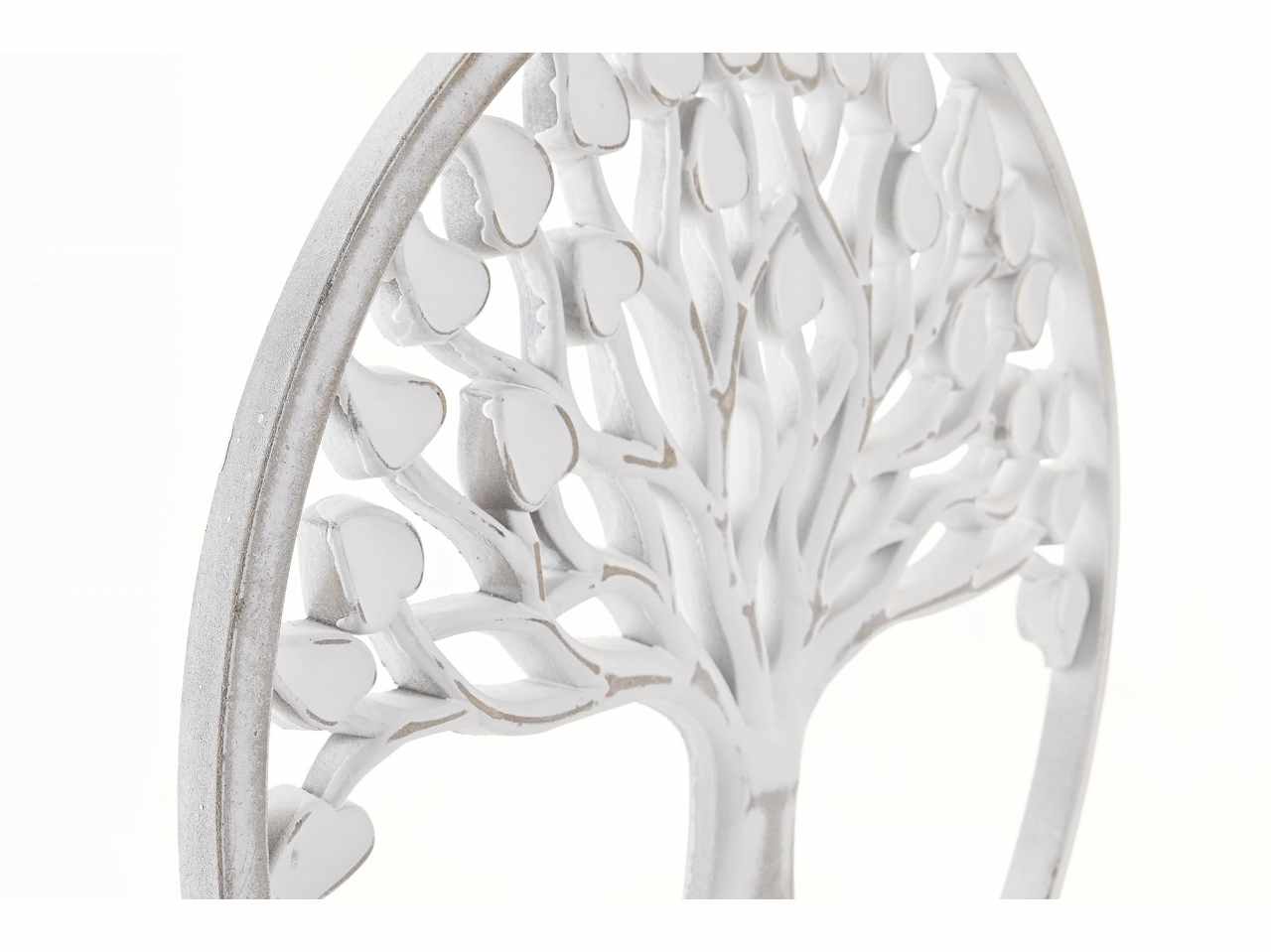 Decorazione mdf metallo 39x7x47 albero consumato