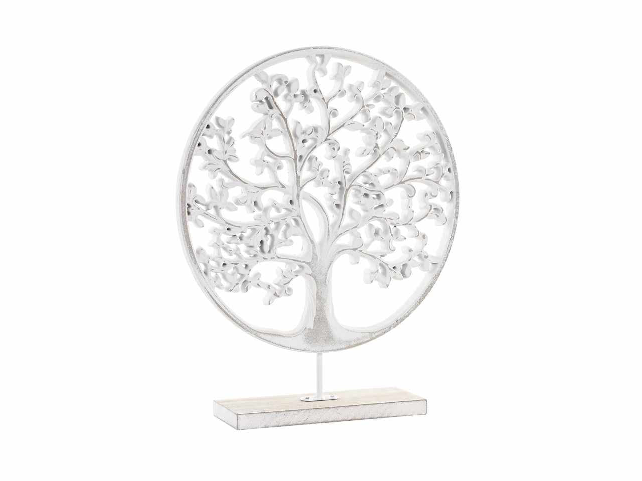 Decorazione mdf metallo 30x7x36 albero della vita