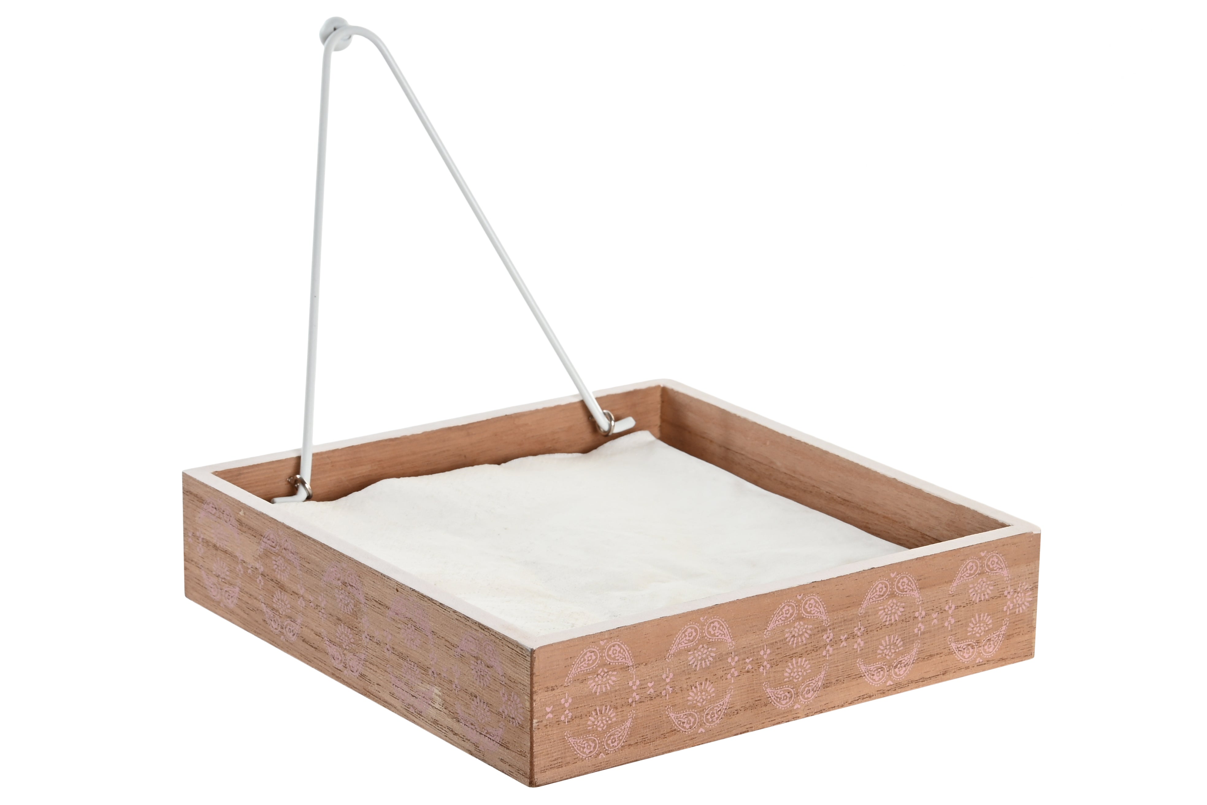 Portatovaglioli in mdf e metallo 18x18x4cm in 3 modelli assortiti,