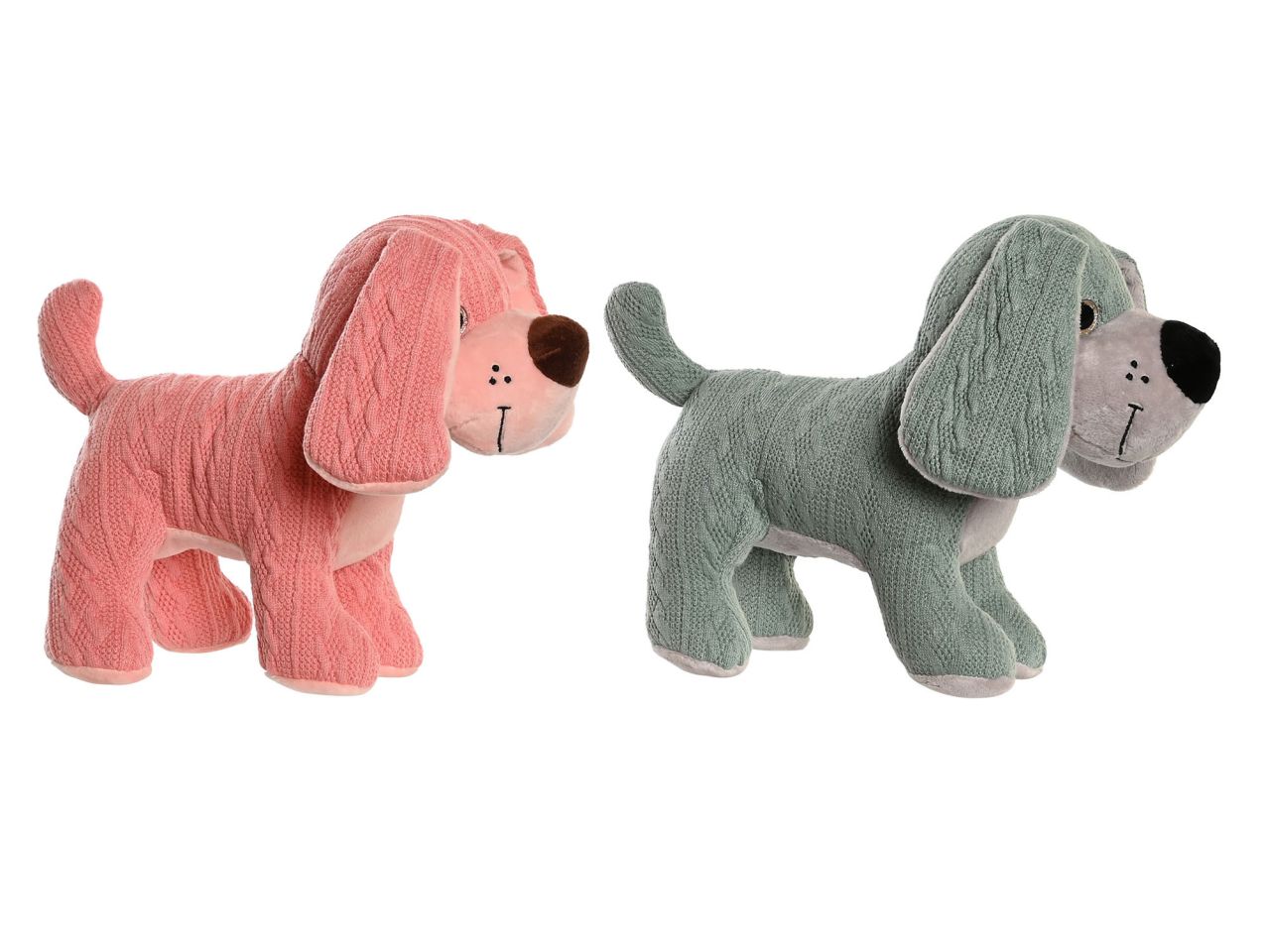 Peluche cagnolino in poliestere 20x20x25cm 2 modelli assortiti
