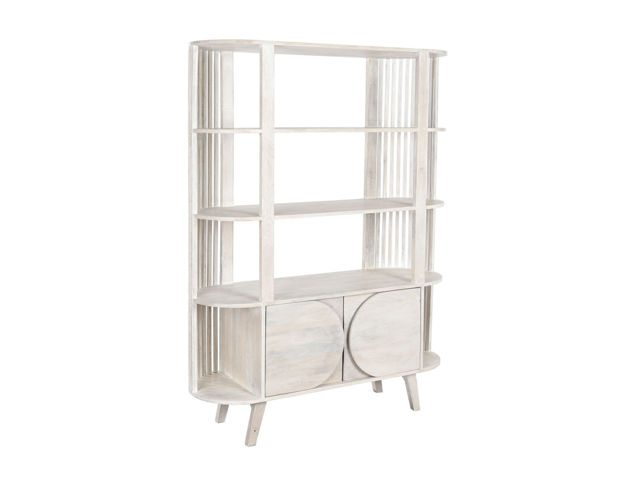 Libreria mango misura 116x40x160cm colore bianco