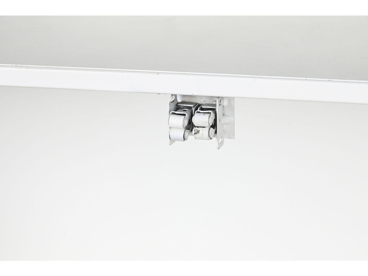 Vetrina metallo cristallo 91x36,5x172 bianco
