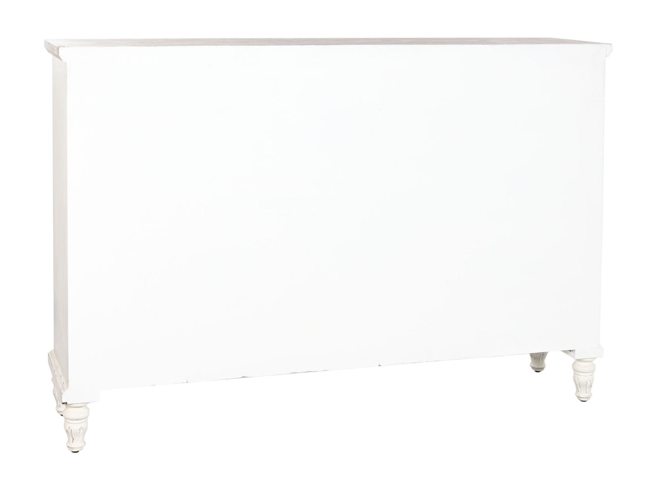 Buffet abete e cristallo misura 150x36x104cm colore bianco