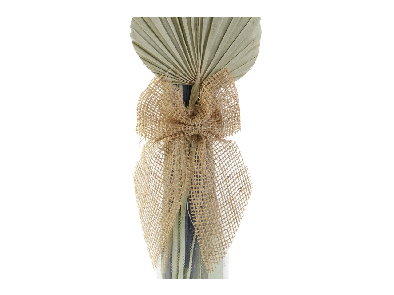 Mazzo in cristallo con fiore secco misura 30x30x50cm in 3 modelli assortiti