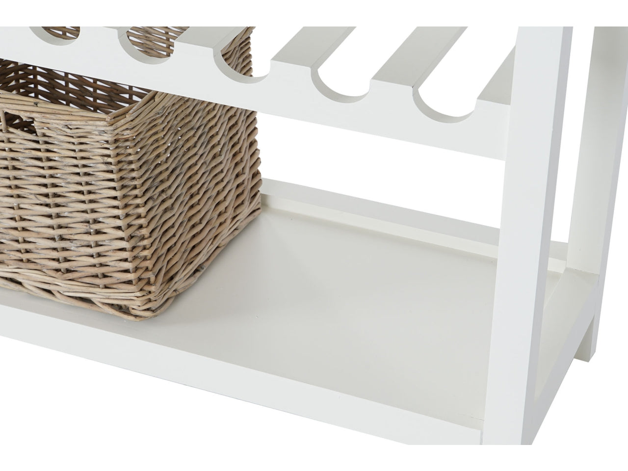 Console in paulownia misura 88x38x80cm con 2 cassetti e portabottiglie