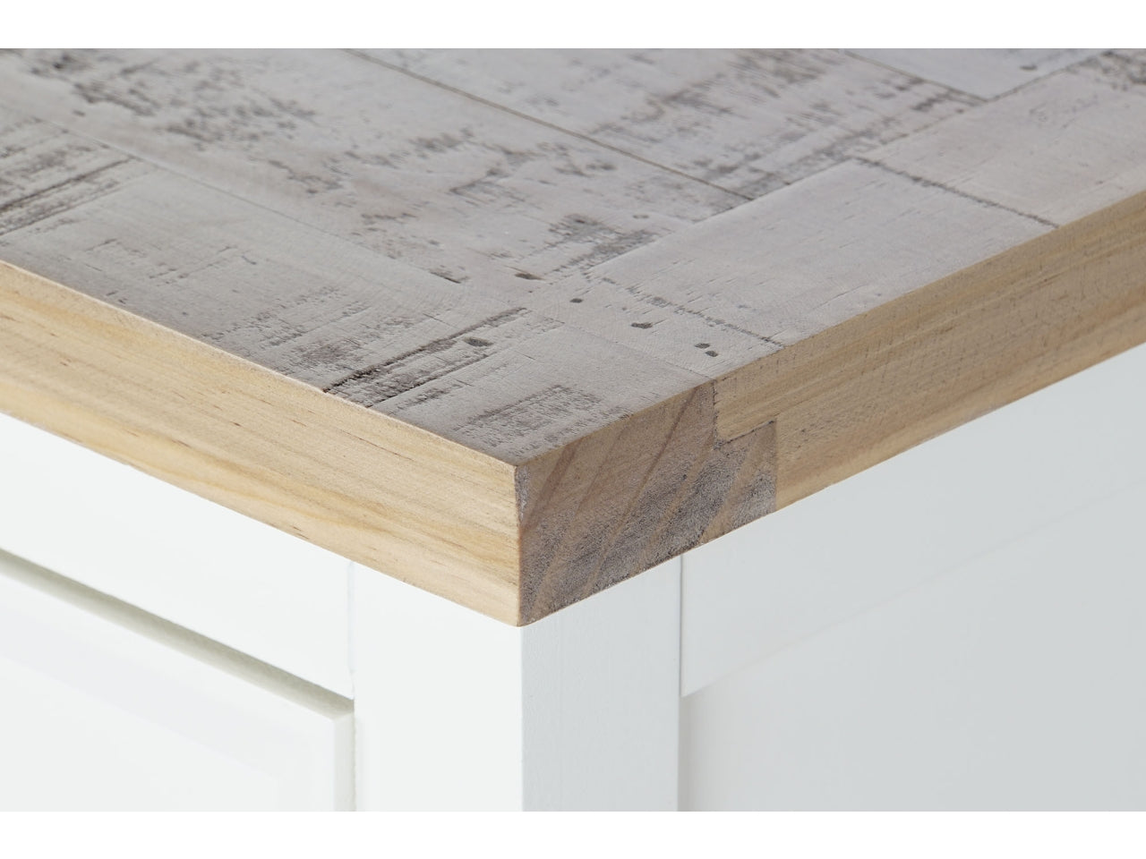Console in paulownia misura 88x38x80cm con 2 cassetti e portabottiglie