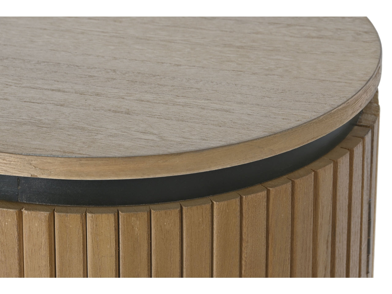 Mobile porta tv in paulownia e metallo misura 180x40x55cm colore naturale