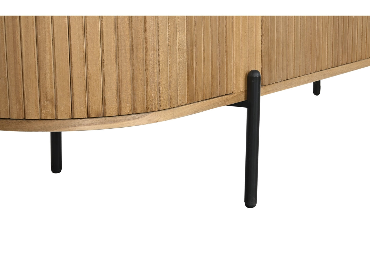 Mobile porta tv in paulownia e metallo misura 180x40x55cm colore naturale