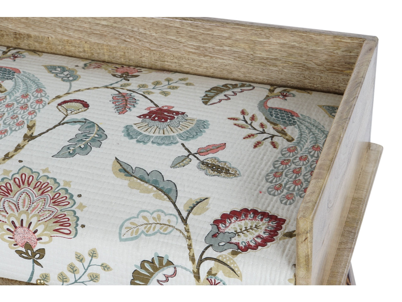 Cassapanca cotone e mango misura 114x40,6x53cm con 1 cassetto