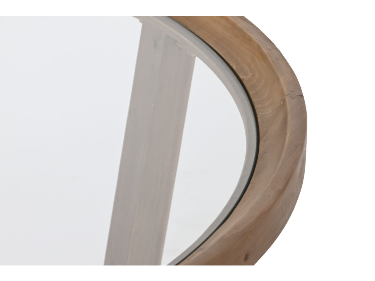 Mesa cafe in abete cristallo misura 100x100x43cm colore naturale
