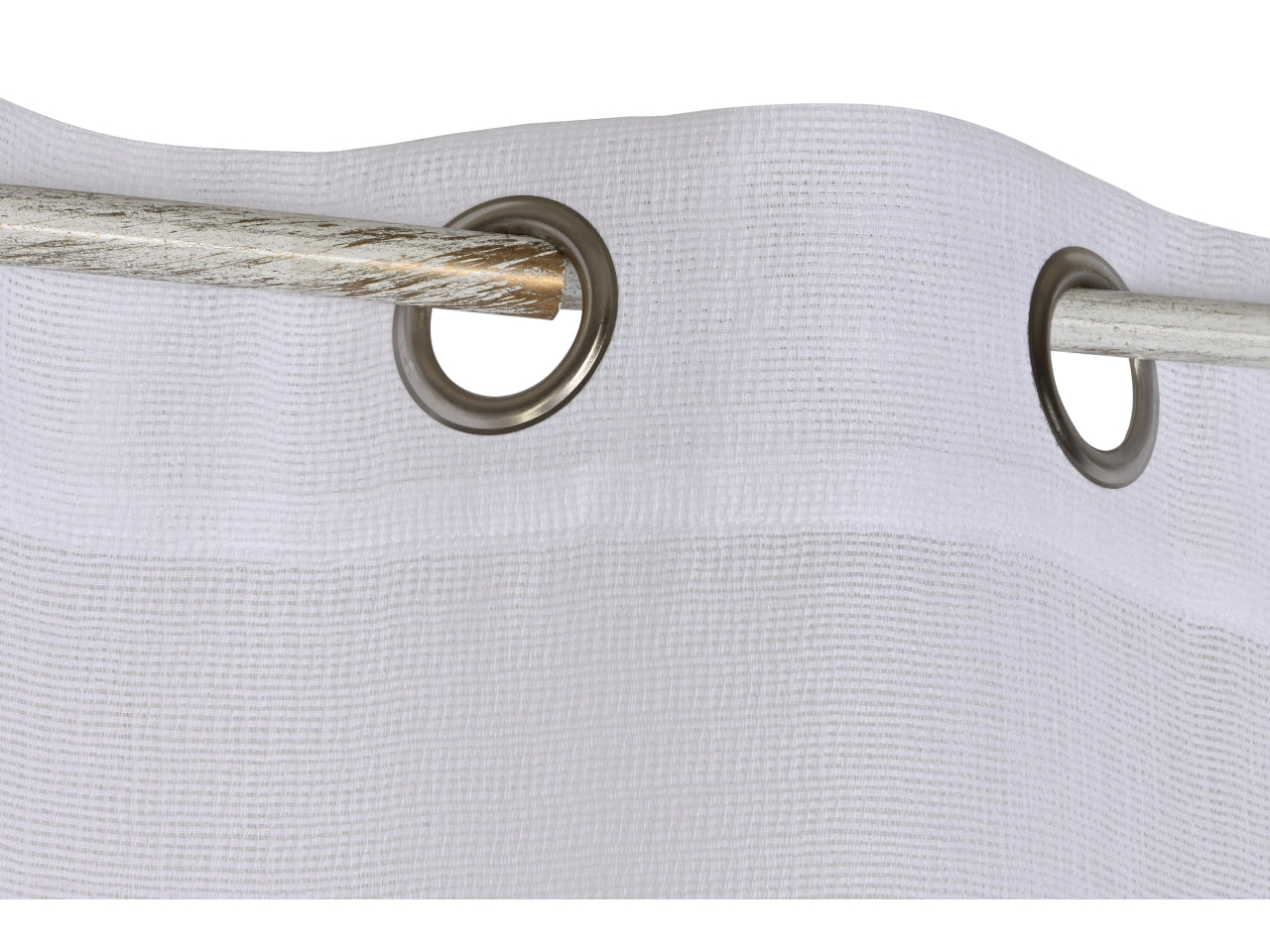 Tenda in poliestere misura 140x260cm con 8 anelli colore bianco