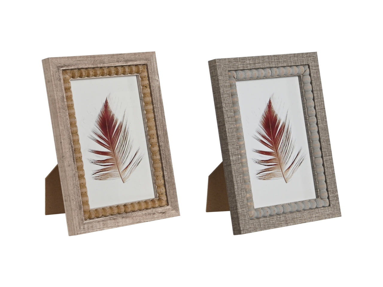 Cornice per foto misura 10x15cm in mdf misura 14,1x1,5x19,2cm in 2 modelli assortiti