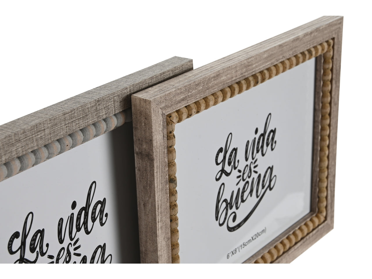 Cornice per foto misura 15x20cm in mdf misura 19,2x1,5x24,2cm in 2 modelli assortiti