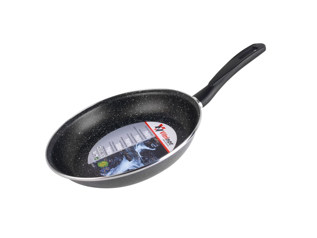 Padella d20xh4cm in acciaio smaltato pietra antiaderente rinforzata a due strati anche per induzione lavabile in lavastoviglie