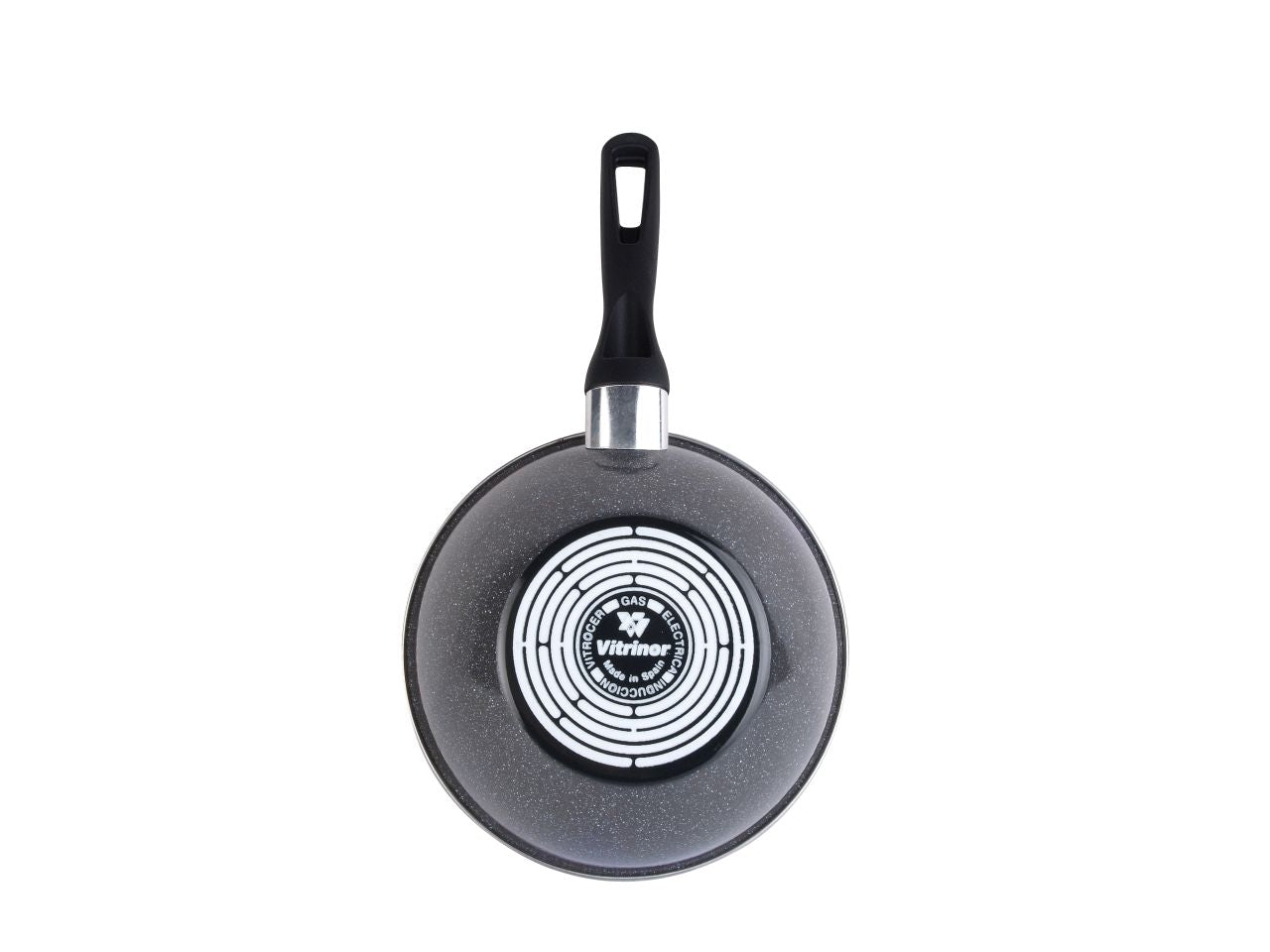 Wok salta pasta d28xh10cm con 1 manico in acciaio smaltato pietra antiaderente rinforzata a due strati anche per induzione lavabile in lavastoviglie