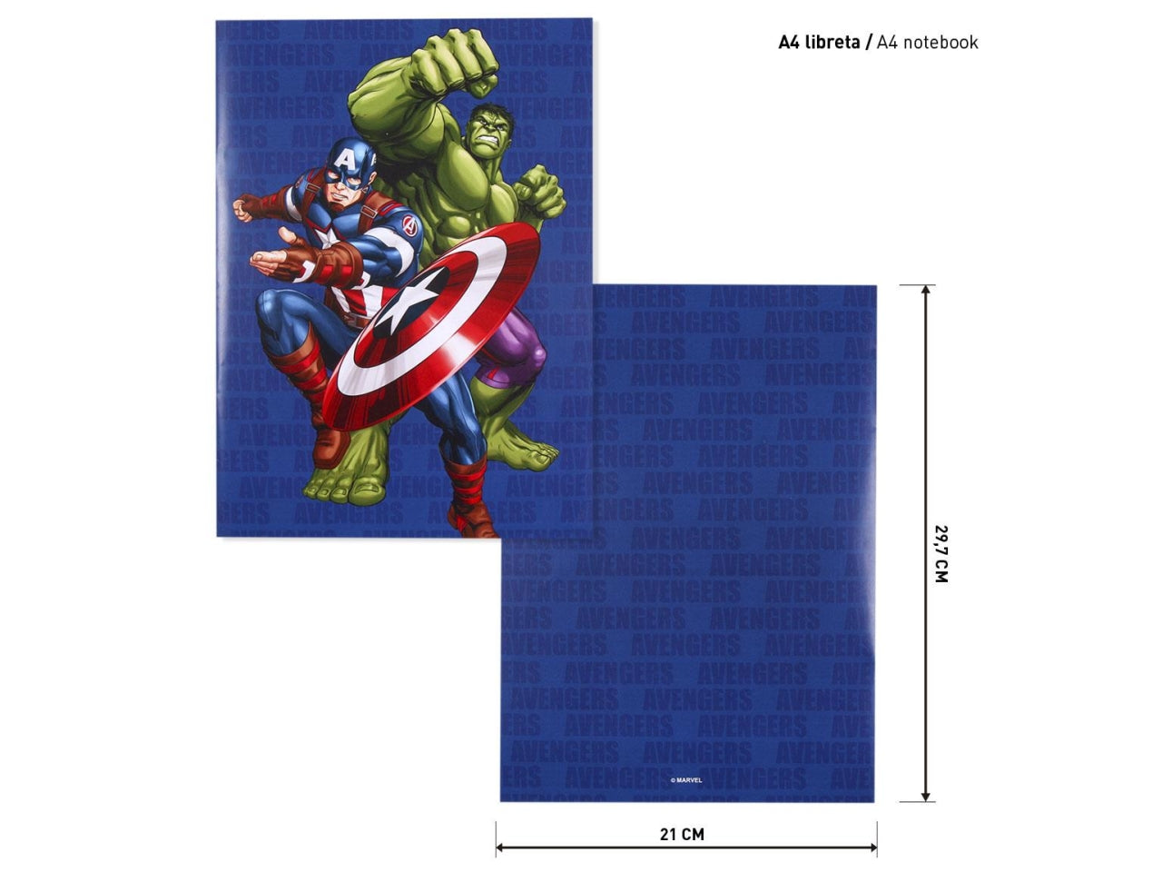 Set cancelleria scolastica per bambino Marvel Avengers, per colorare e disegnare, tema supereroi - Cerdà