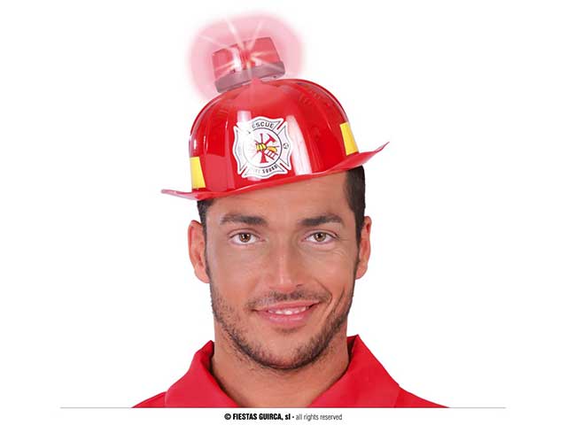 Cappello pompiere c/sirena 13272