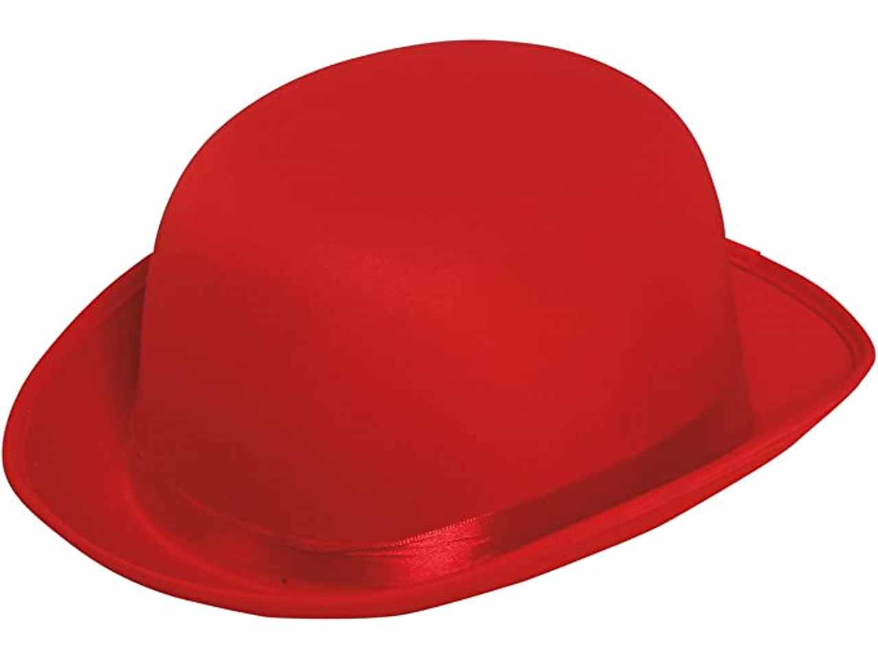 Bombetta lusso cappello colori vivaci alta qualità misura unica colore rosso