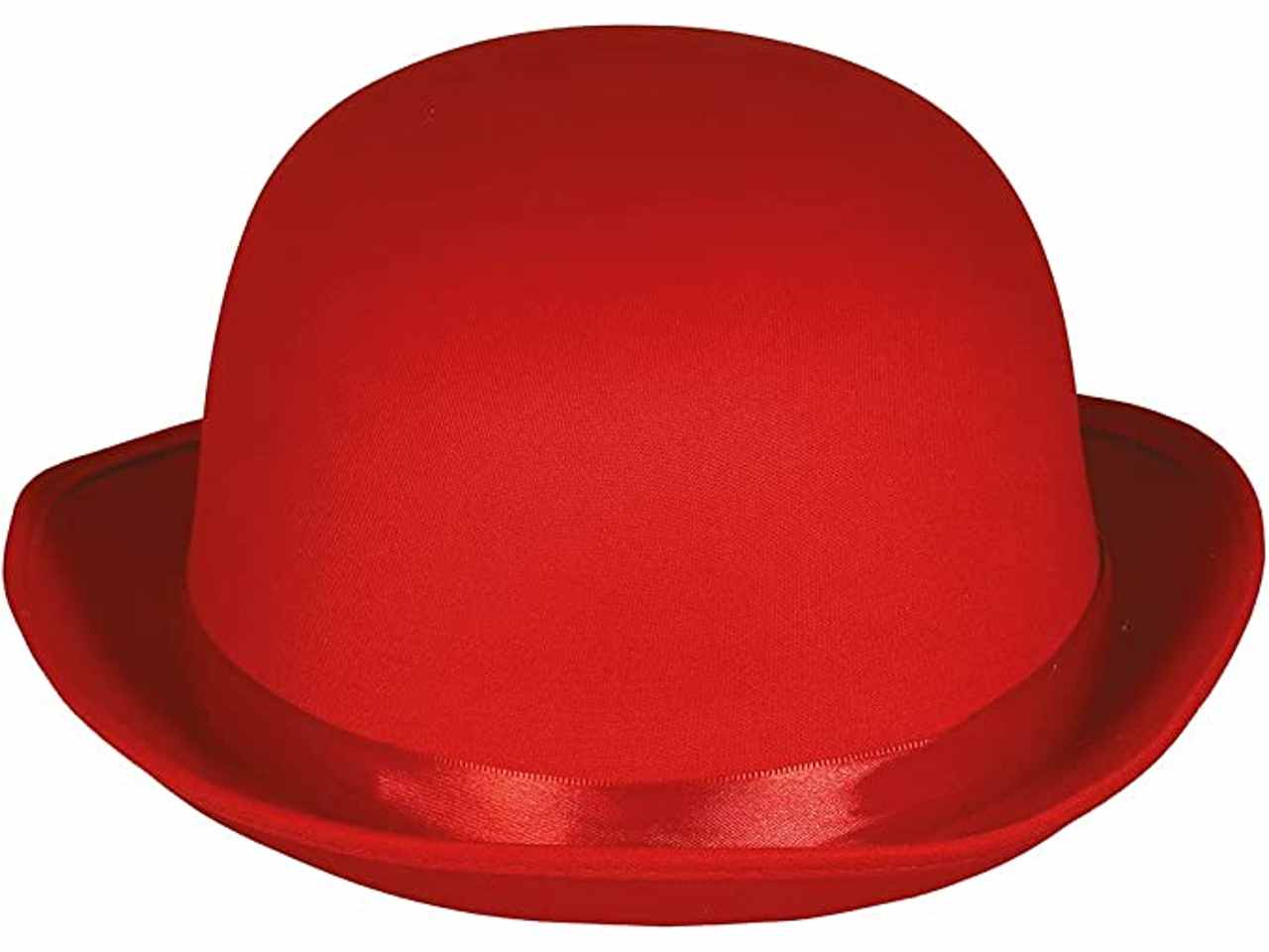 Bombetta lusso cappello colori vivaci alta qualità misura unica colore rosso