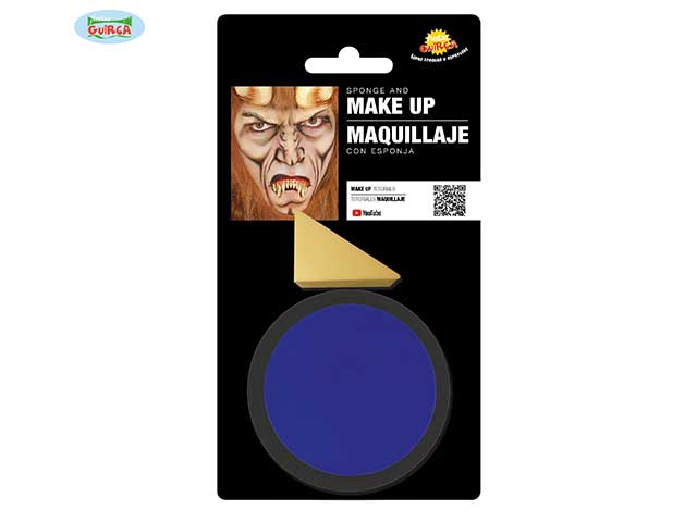 Trucco c/spugnetta 9gr blu 15624