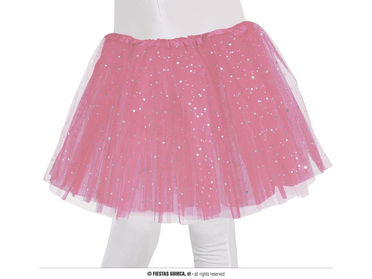 Tutu con stelline colore rosa 30cm
