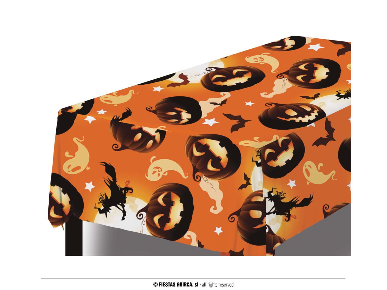 Tovaglia con decoro zucche 137x274cm