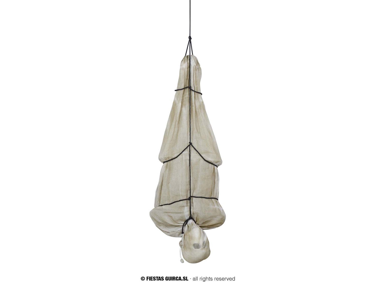 Uomo in sacco appeso 170cm con luce, suono e movimento