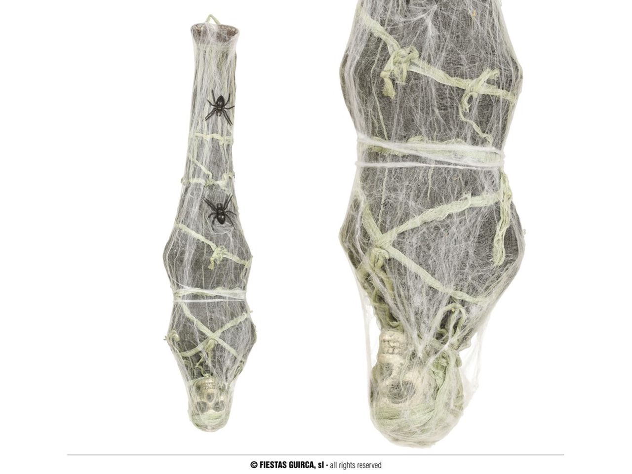 Scheletro sospeso avvolto con bende 120cm