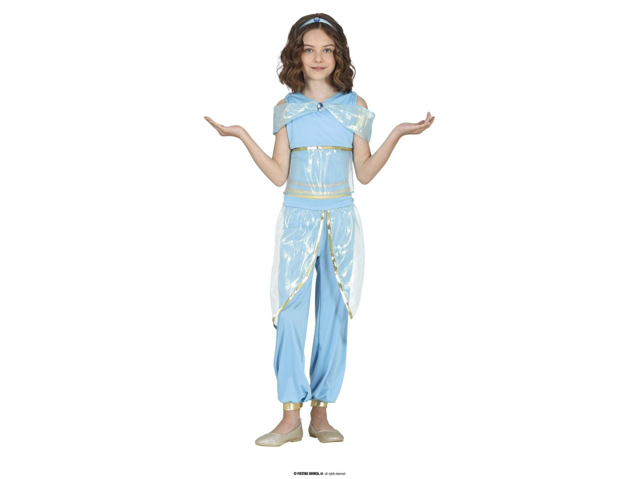 Costume da principessa del deserto da bambina taglia 5-6 anni