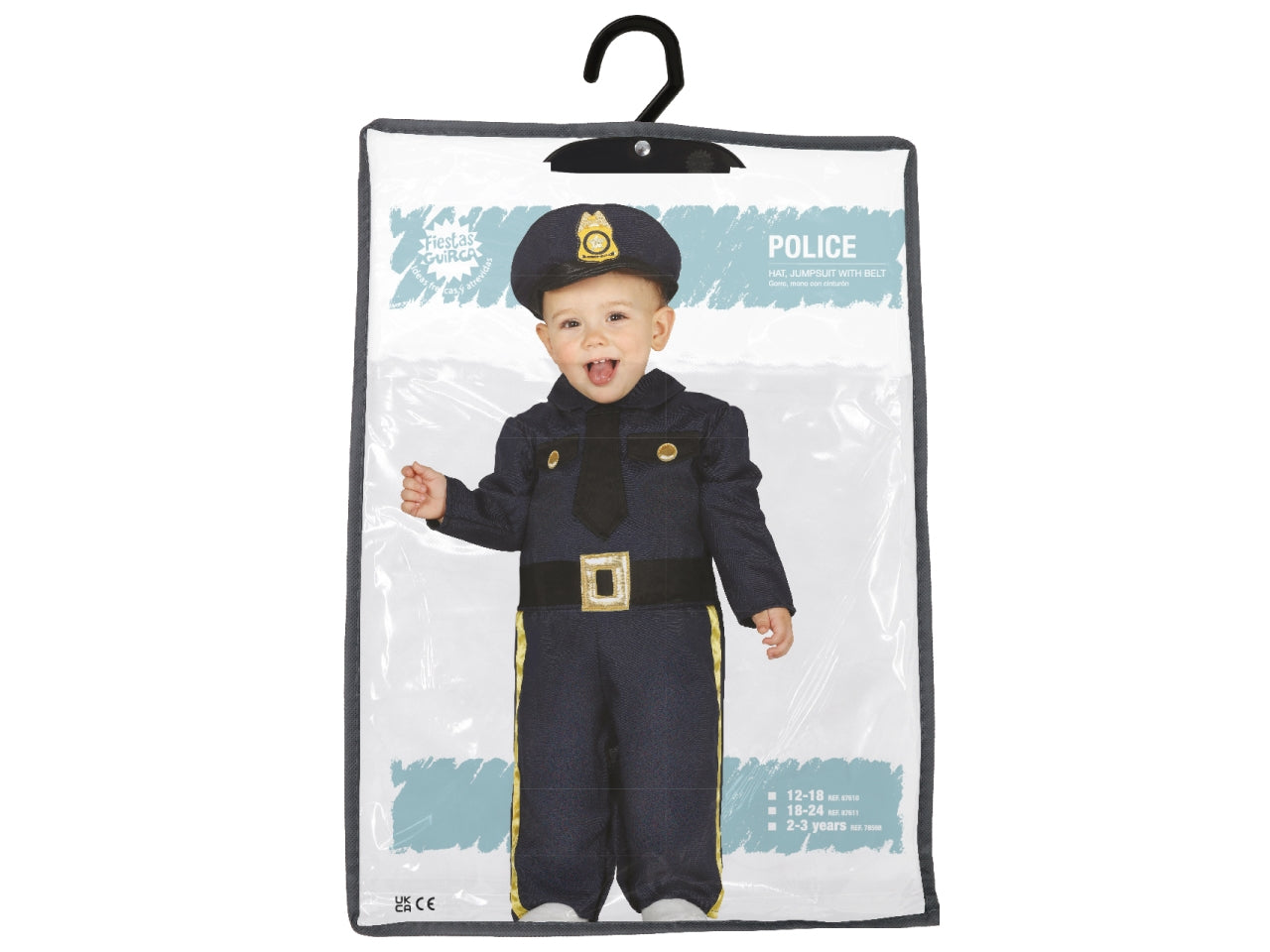 Costume policia toddler 2-3 anni