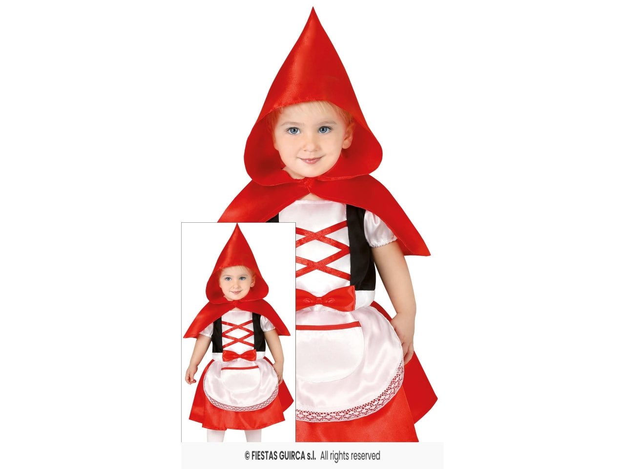 Costume caperucita toddler 2-3 anni