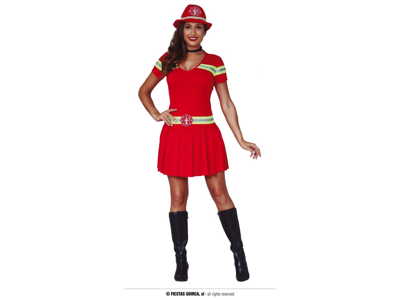 Costume da pompiera da adulta taglia l 42-44