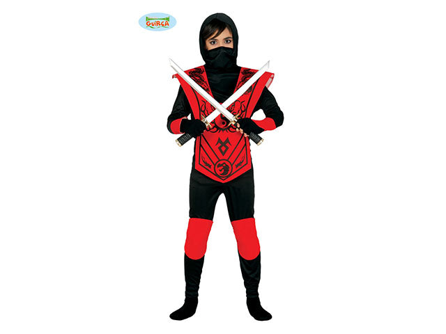 Costume da ninja rosso bambino taglia 5-6 anni