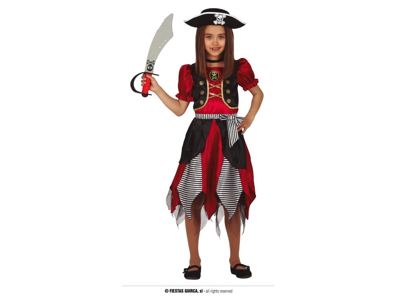 Costume da pirata da bambino taglia 7-9 anni