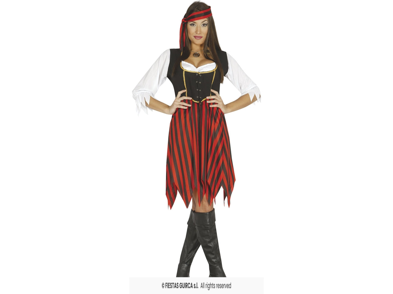 Costume pirata d'oltremare adulto s 36-38