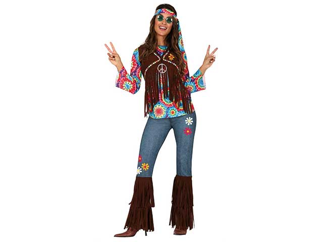 Costume da hippie da adulta taglia 42-44
