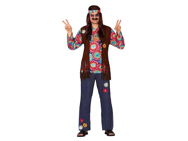 Costume da hippie da adulto taglia 48-50