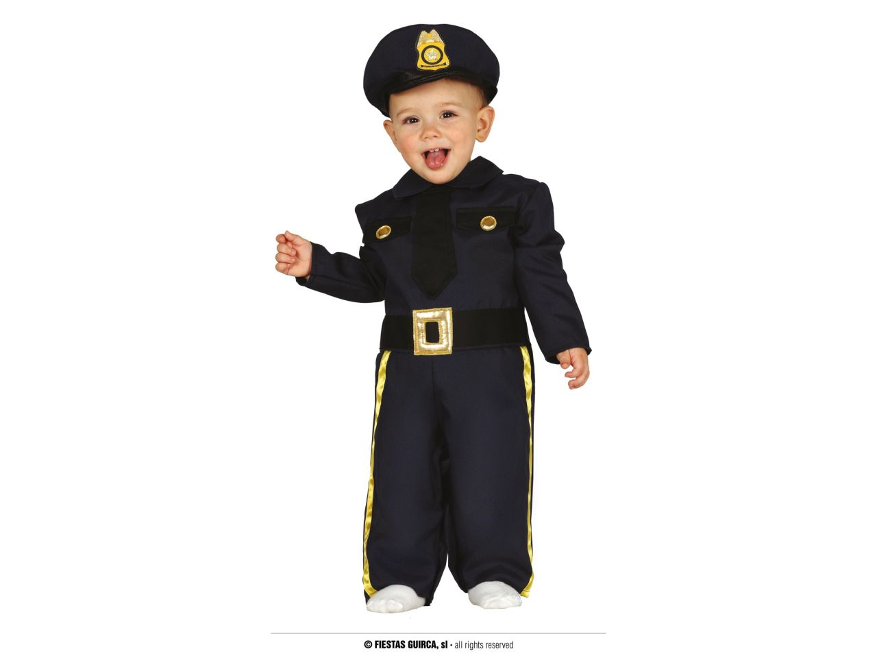 Costume da poliziotto baby taglia 12-18 mesi