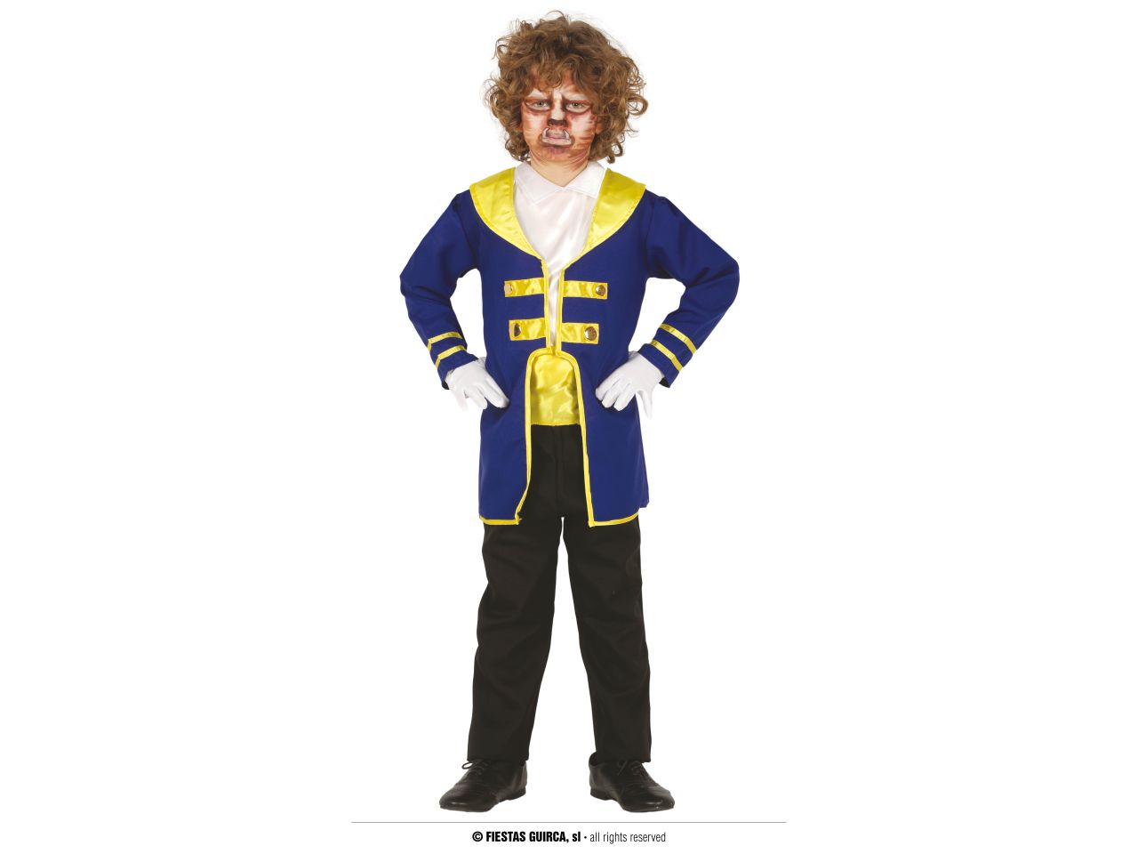 Costume da principe bestia da bambino taglia 7-9 anni