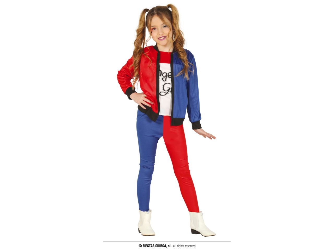 Costume bambina glam pericolosa taglia 7-9 anni